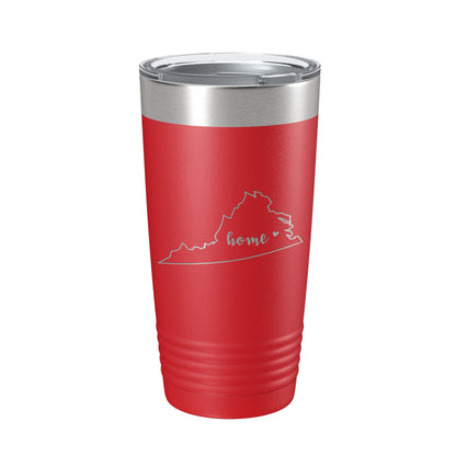 Virginia Tumbler Home State Travel Mug Insulated Laser Engraved Map Coffee Cup 20 oz