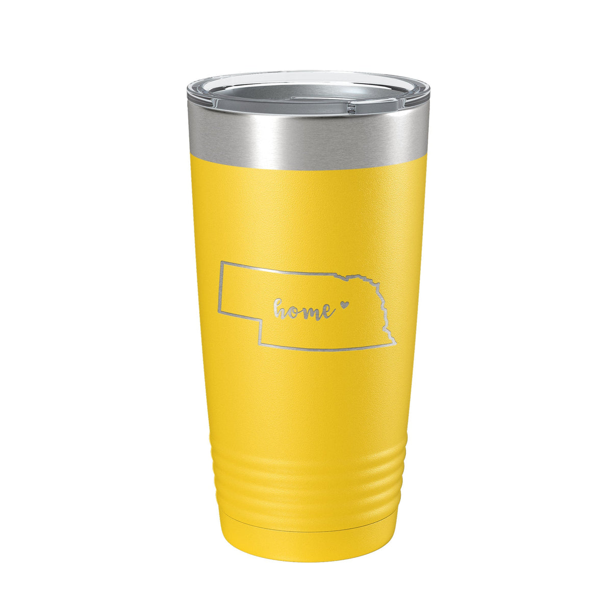 Nebraska Tumbler Home State Travel Mug Insulated Laser Engraved Map Coffee Cup 20 oz