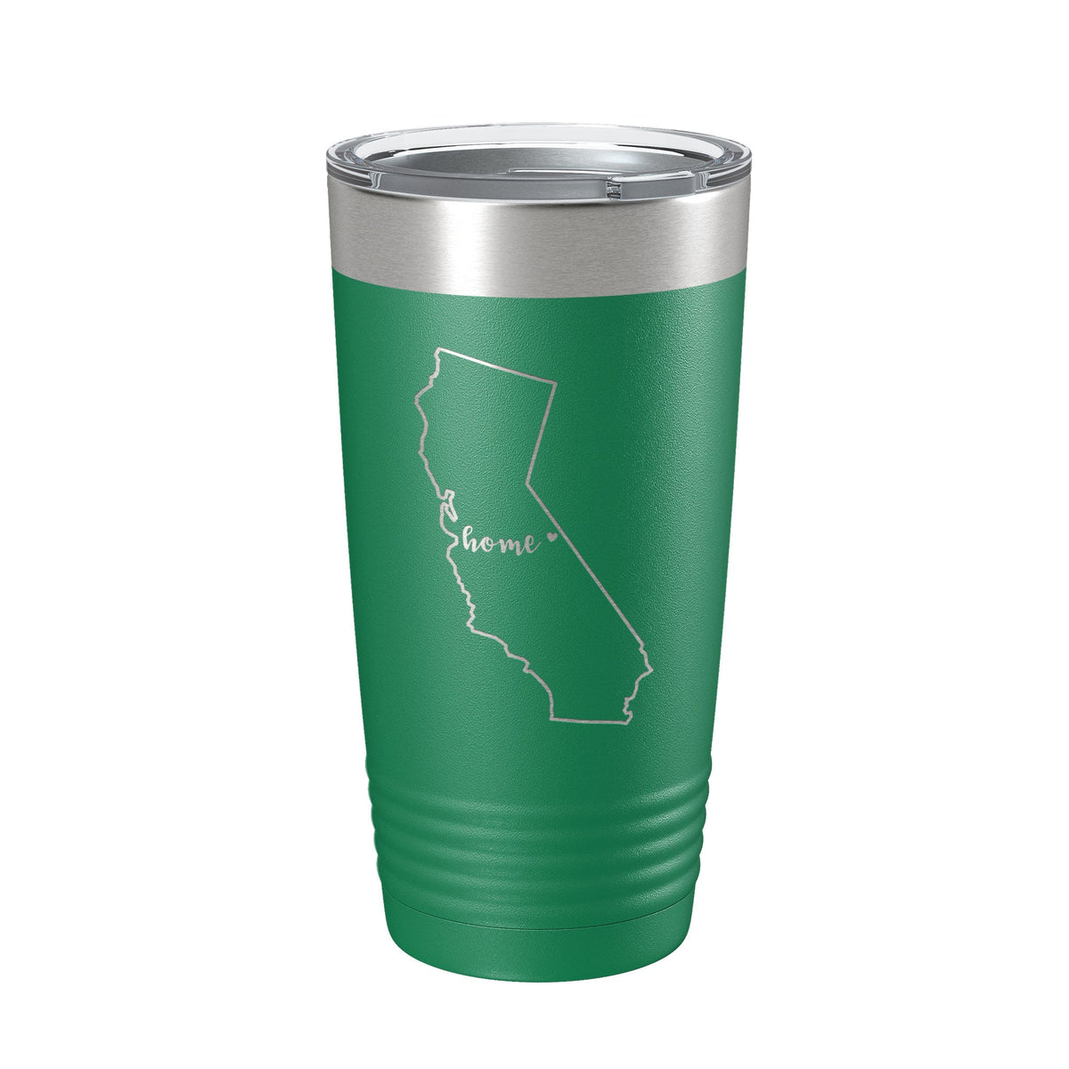 California Tumbler Home State Travel Mug Insulated Laser Engraved Map Coffee Cup 20 oz