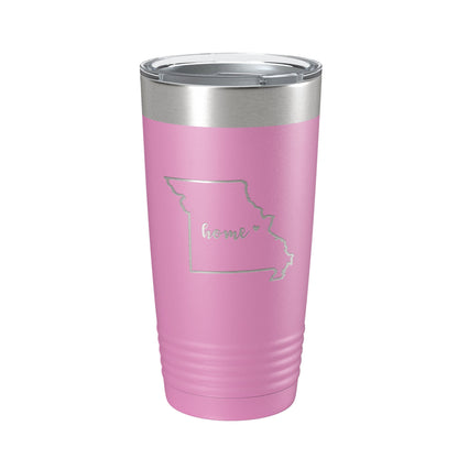 Missouri Tumbler Home State Travel Mug Insulated Laser Engraved Map Coffee Cup 20 oz