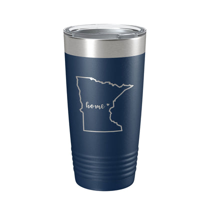 Minnesota Tumbler Home State Travel Mug Insulated Laser Engraved Map Coffee Cup 20 oz