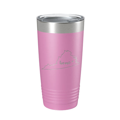 Virginia Tumbler Home State Travel Mug Insulated Laser Engraved Map Coffee Cup 20 oz