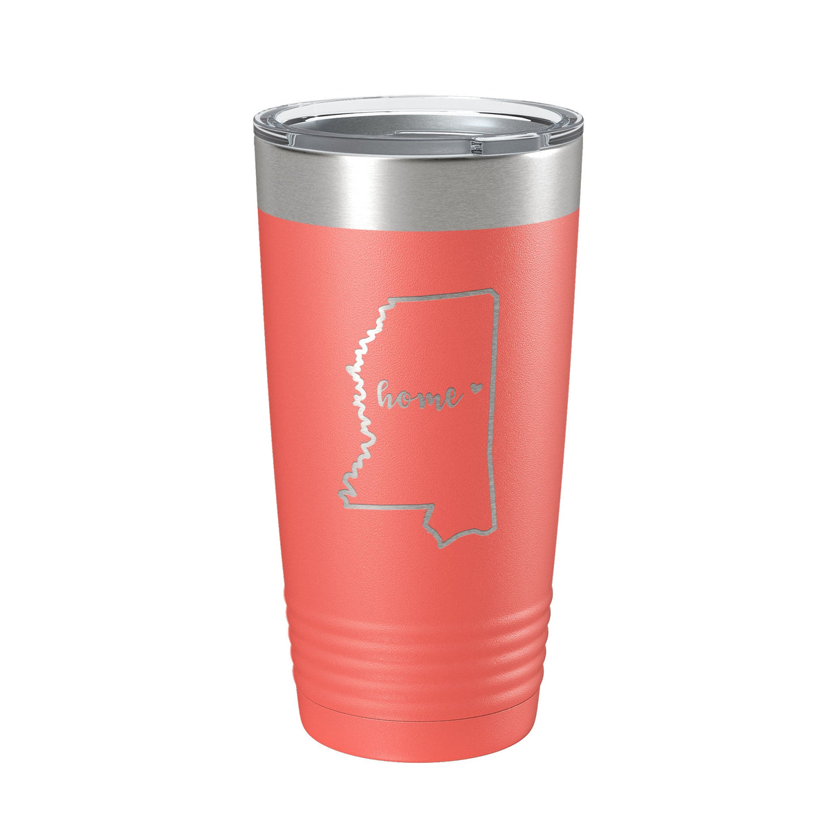 Mississippi Tumbler Home State Travel Mug Insulated Laser Engraved Map Coffee Cup 20 oz