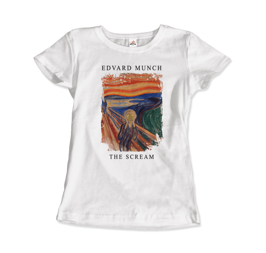 Edvard Munch the Scream, 1893 artwork t-shirt