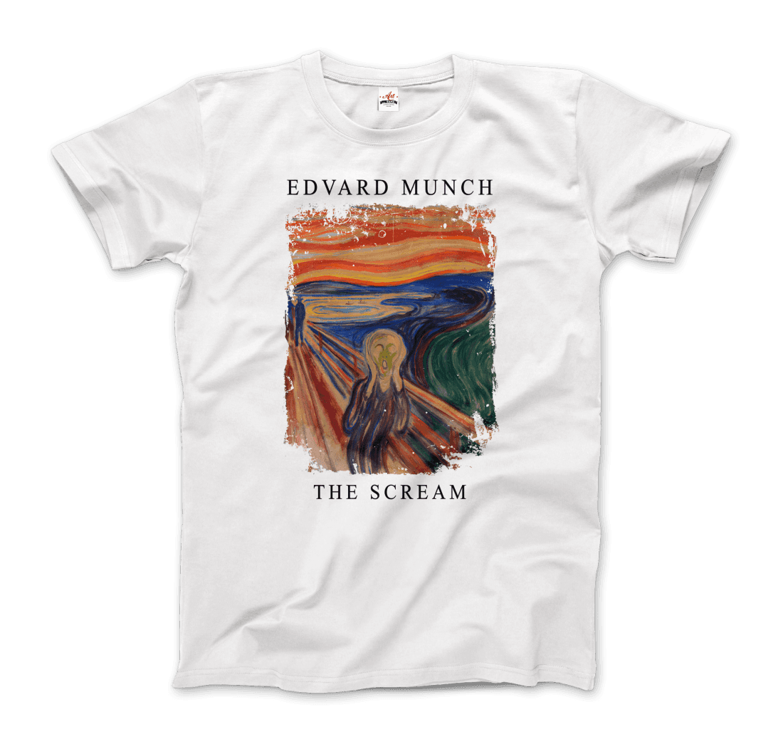 Edvard Munch the Scream, 1893 artwork t-shirt