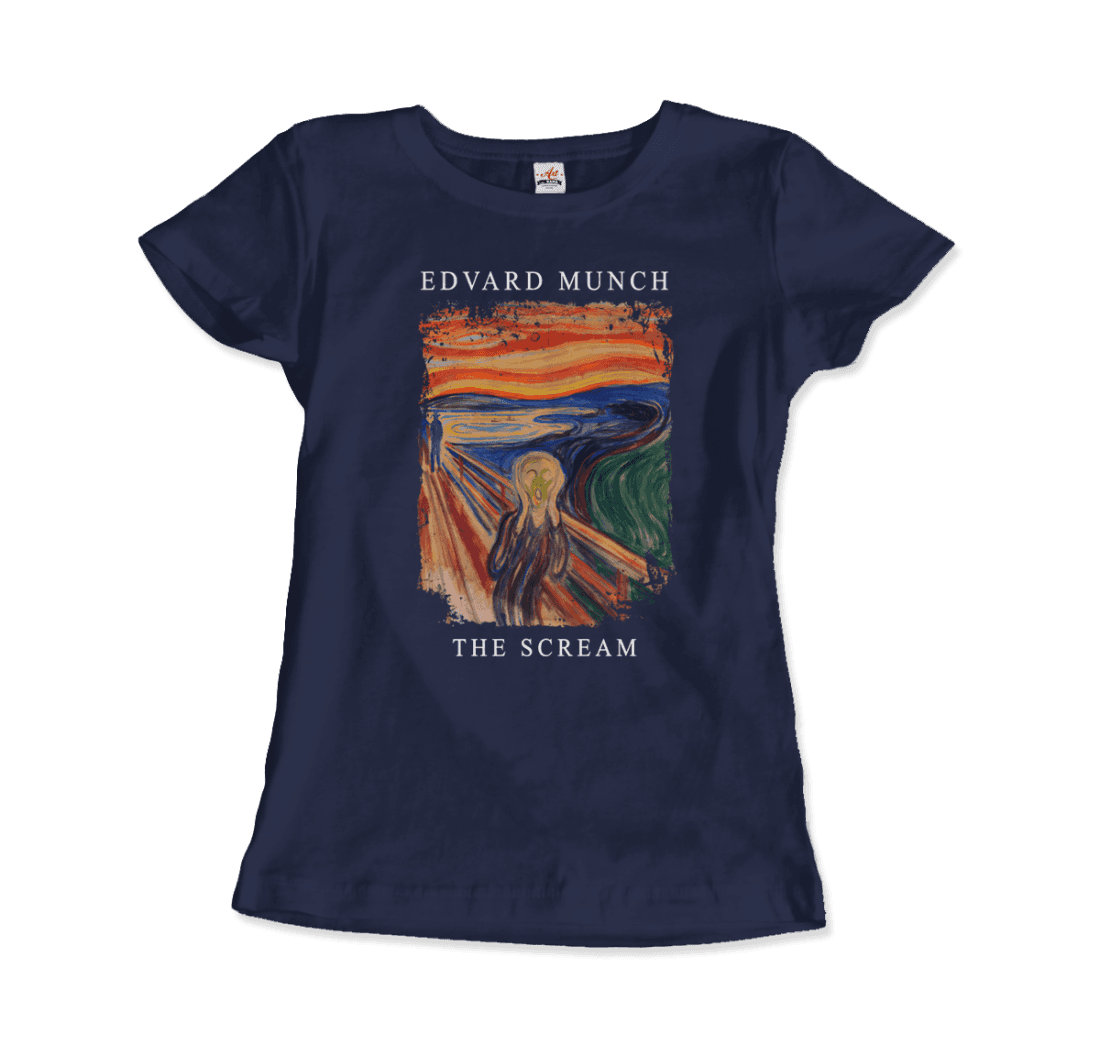 Edvard Munch the Scream, 1893 artwork t-shirt