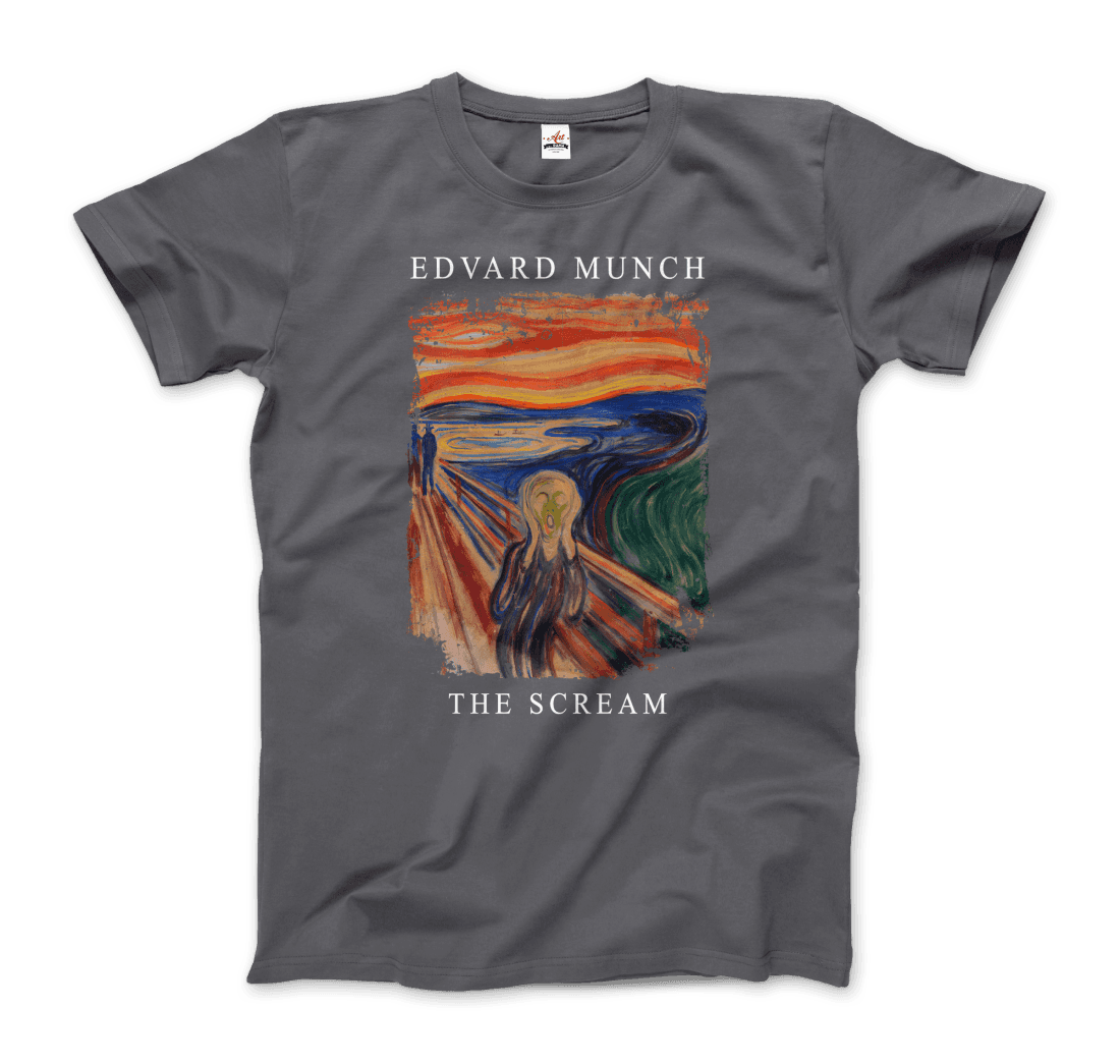 Edvard Munch the Scream, 1893 artwork t-shirt