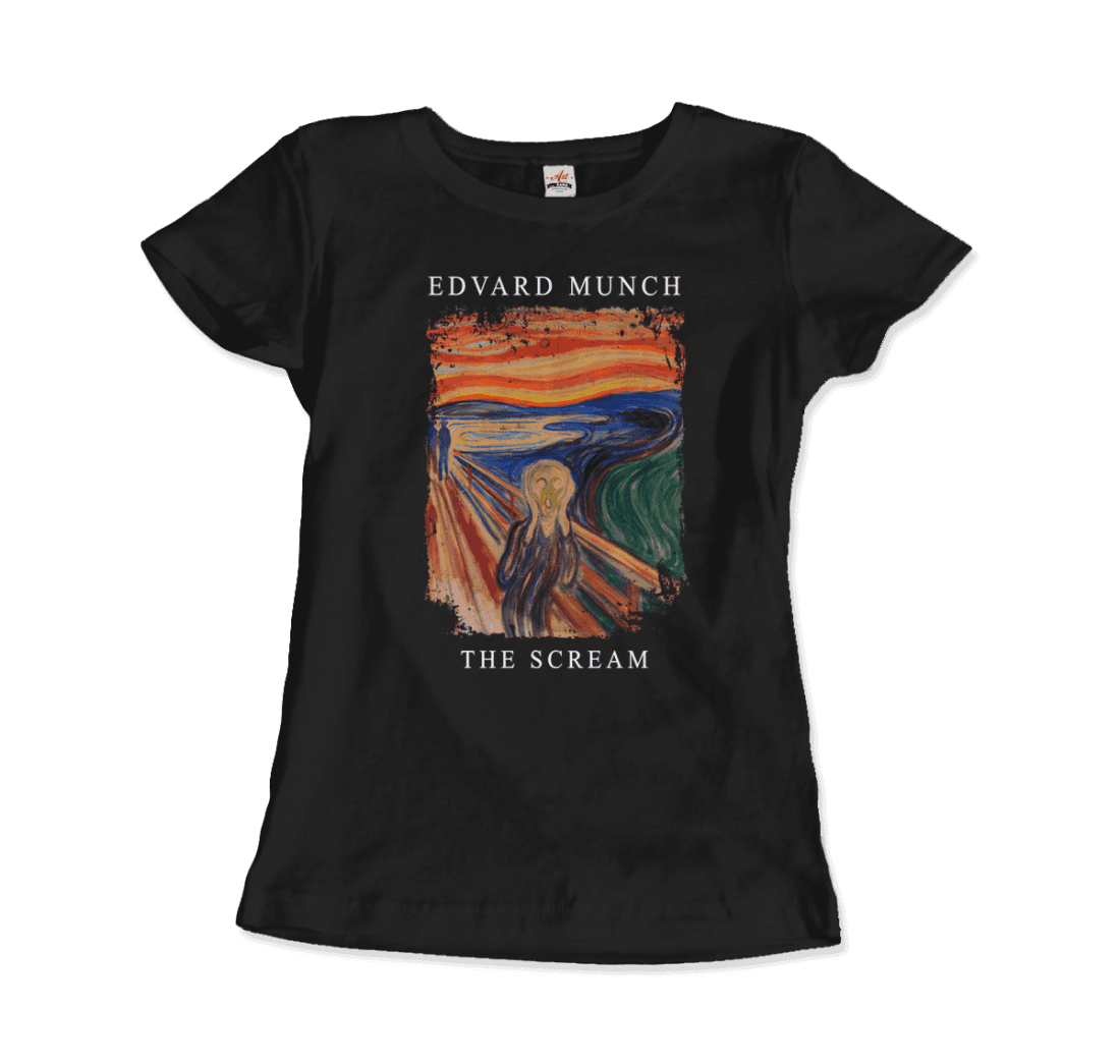 Edvard Munch the Scream, 1893 artwork t-shirt
