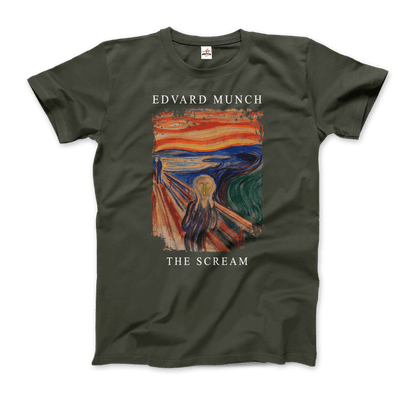 Edvard Munch the Scream, 1893 artwork t-shirt