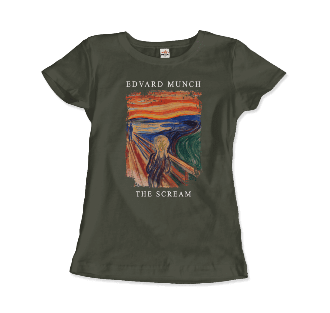 Edvard Munch the Scream, 1893 artwork t-shirt