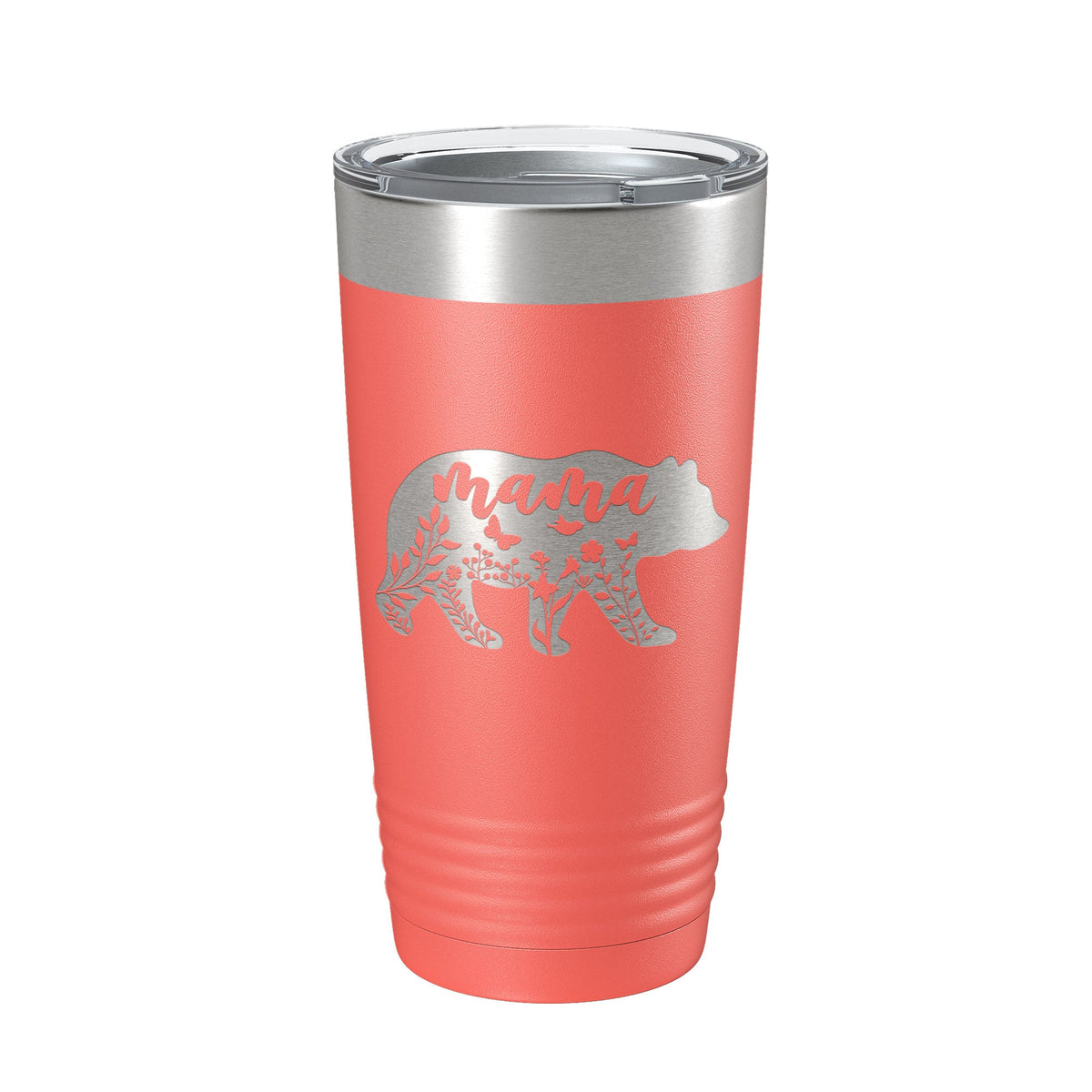 Mama Bear Tumbler Travel Mug Insulated Laser Engraved Coffee Cup Momma Mom Mother's Day Gift Cute 20 oz