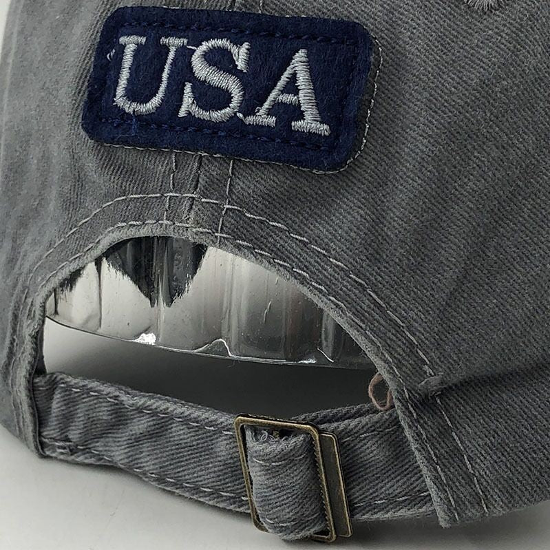 USA Flag Baseball Cap Adjustable Dad Hat Patriotic Embroider
