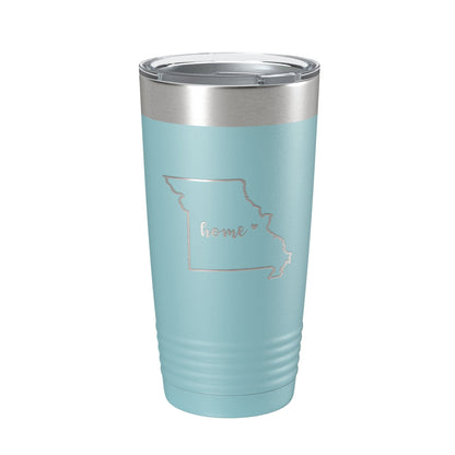 Missouri Tumbler Home State Travel Mug Insulated Laser Engraved Map Coffee Cup 20 oz