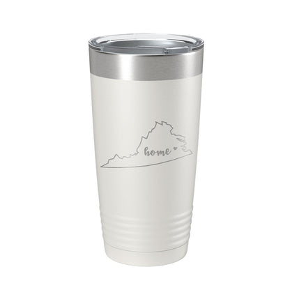 Virginia Tumbler Home State Travel Mug Insulated Laser Engraved Map Coffee Cup 20 oz