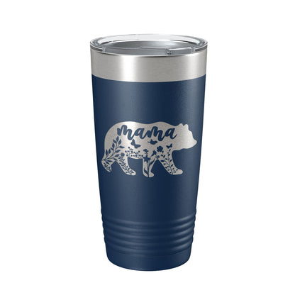 Mama Bear Tumbler Travel Mug Insulated Laser Engraved Coffee Cup Momma Mom Mother's Day Gift Cute 20 oz