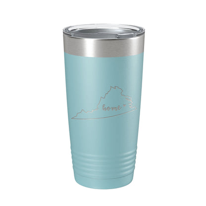 Virginia Tumbler Home State Travel Mug Insulated Laser Engraved Map Coffee Cup 20 oz