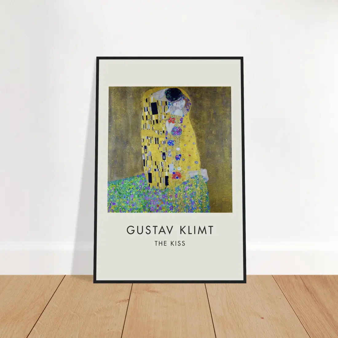 Gustav Klimt the Kiss, 1908 artwork poster
