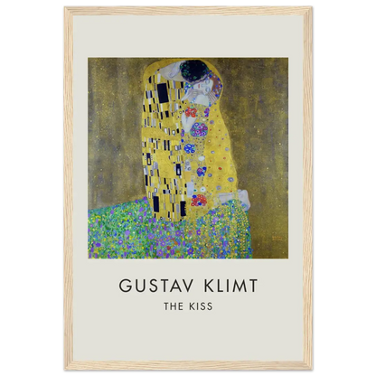 Gustav Klimt the Kiss, 1908 artwork poster