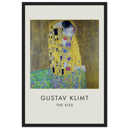 Gustav Klimt the Kiss, 1908 artwork poster