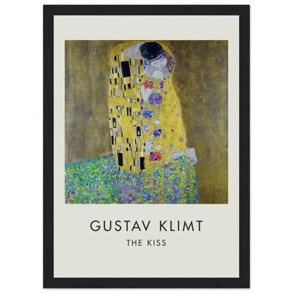 Gustav Klimt the Kiss, 1908 artwork poster