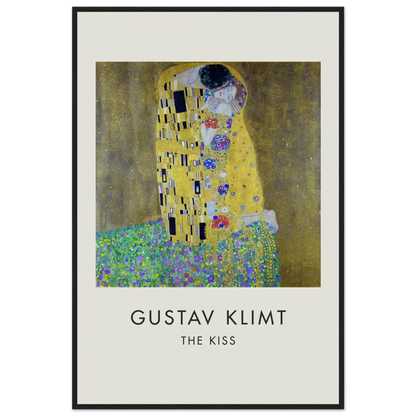Gustav Klimt the Kiss, 1908 artwork poster