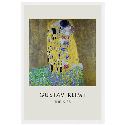 Gustav Klimt the Kiss, 1908 artwork poster
