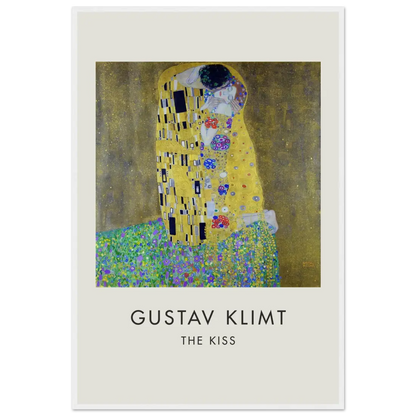 Gustav Klimt the Kiss, 1908 artwork poster