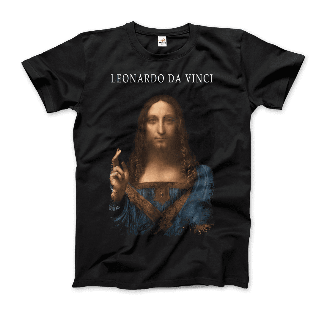 Leonardo Da Vinci, Salvator Mundi, 1499~1510 artwork t-shirt