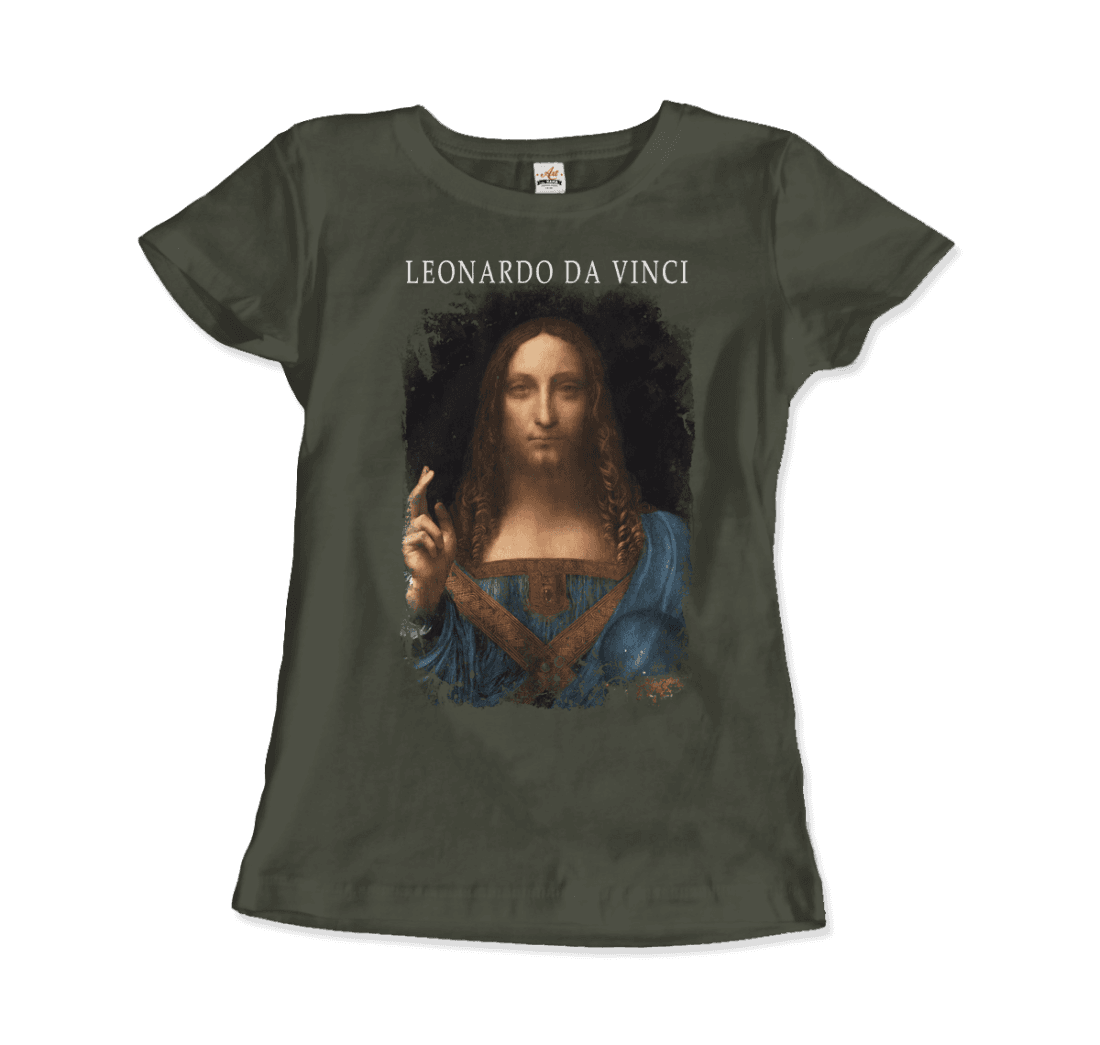 Leonardo Da Vinci, Salvator Mundi, 1499~1510 artwork t-shirt