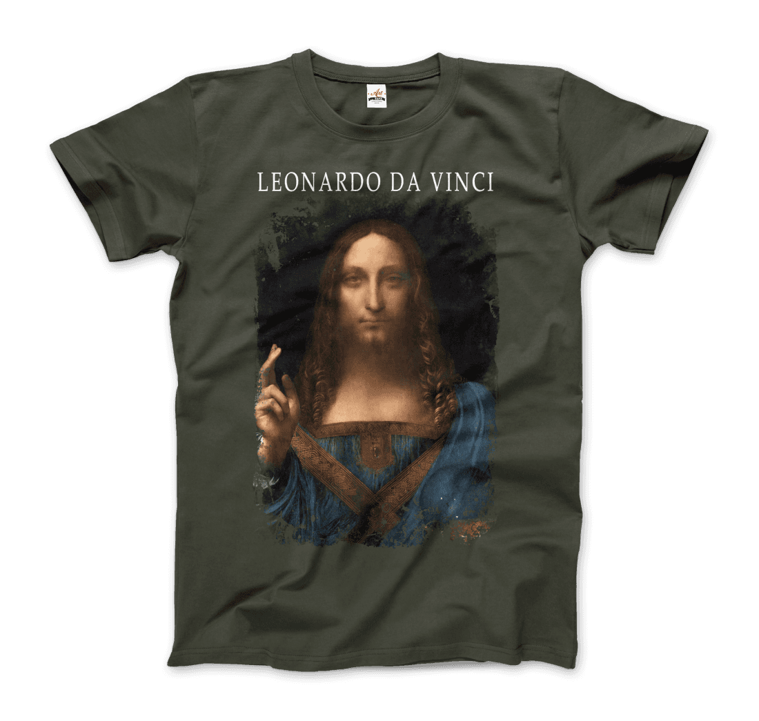 Leonardo Da Vinci, Salvator Mundi, 1499~1510 artwork t-shirt